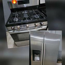 Samsung Refrigerator & Samsung Gas Stove Combo