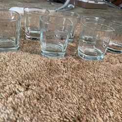 7 Jack Daniels Whisky Glasses