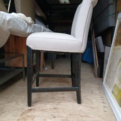 Light grey fabric chairs