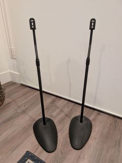 Rear speaker stands