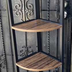 Brown/Black Corner shelf 