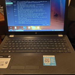 Hp Laptop 15 bw0xx  500 GB Hard Drive 4 GB Memory Has Linux Mint 20.04 Fully Loaded Good Battery Wi-Fi ready $125