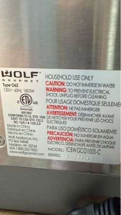 Wolf Countertop Oven