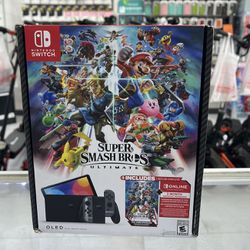 Nintendo Switch OLED Super Smash Bros Bundle! Finance For $50 Down Payment!!