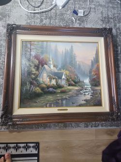 Thomas Kinkade The Forest Chapel With COA