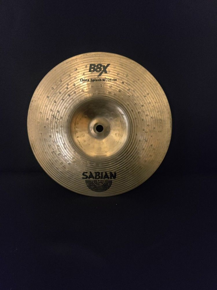 Sabian 10" China Splash Cymbal 4 Drum set Ride Hi Hat Crash Trash China Ozone 8