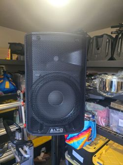 Alto TX210 DJ Speakers, with stands and cover