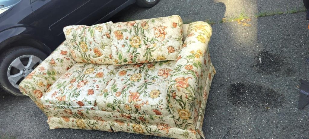 2 piece floral couch set