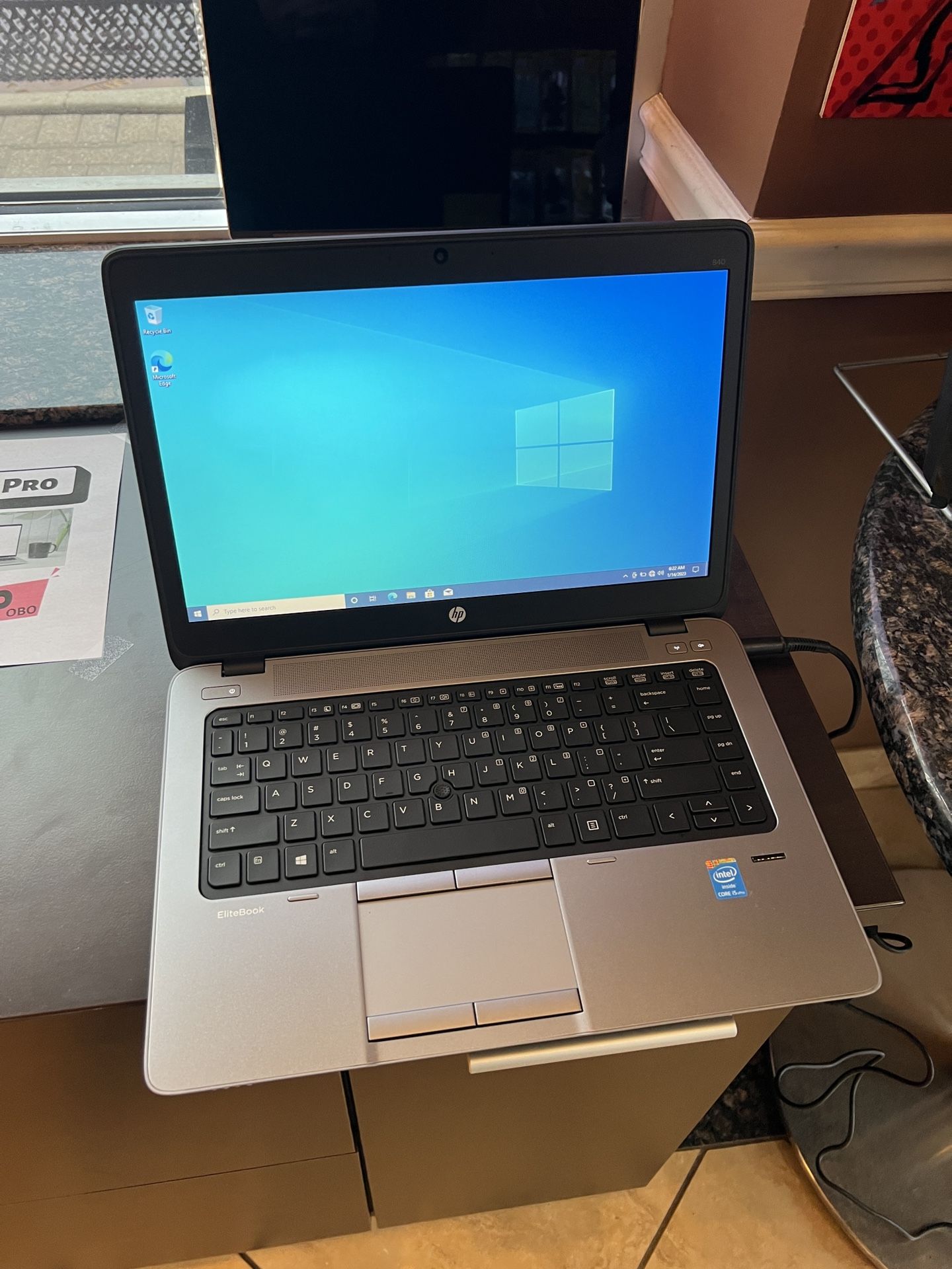 HP EliteBook 840 G1 14” Laptop Core i5 4300U 8gb RAM 500gb