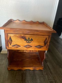 Beautiful wood finish side table
