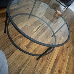 Doynton 36" Round Glass Top Coffee Table