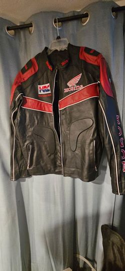 Honda HRC Racing Leather Motorcycle Jacket