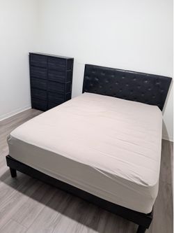 Queen bed and dresser