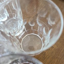 Vintage Etched  Glass Ware 