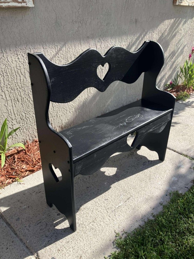 Vintage Wooden Decor Bench