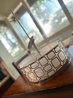 Mid Century Modern Drum Chandelier