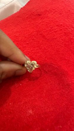 10k gold heart ring