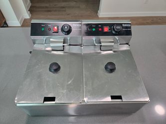 Galaxy Commercial Double Deep Fryer