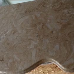 Vintage Marble Table Top Tan/Cream 
