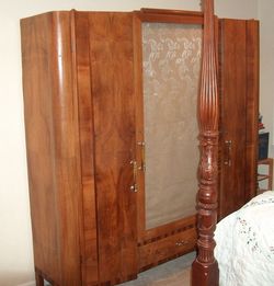 Antique Armoire from Italy 1939 wardrobe breaks down