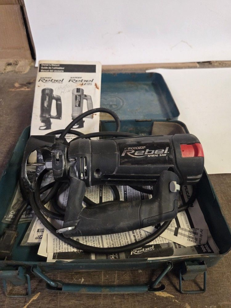 Rebel Rotozip tool corded. Spiral saw Rotozip