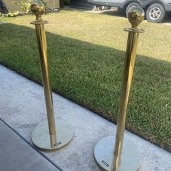 Event Gold Red Carpet Poles