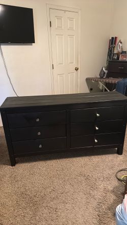 Black 6 drawer dresser