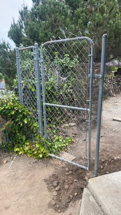 Galvanized Chain Link Fence Gate