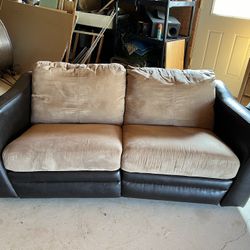 Reclining Leather Sofa