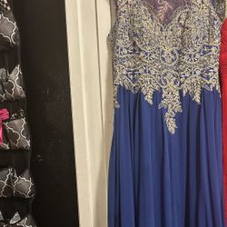 blue prom dress 9/10