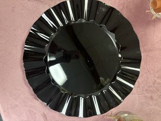 Black Charger Plates