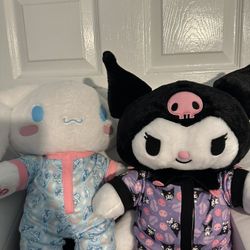 Build A Bear Kuromi & Cinnamoroll 