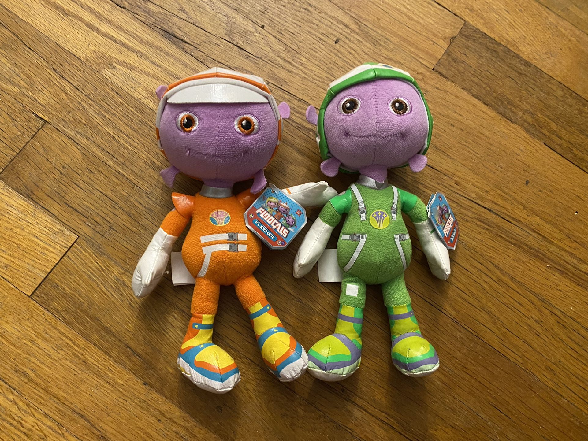 NWT 2 Floogals Bean Plush - Fleeker & Boomer Stuffed Toys