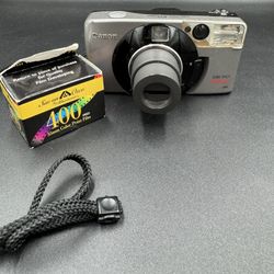 Canon Sure Shot 105 Zoom 35mm point & shoot Film Camera UnTested Works new film