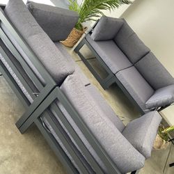 Beautiful Outdoor Patio Furniture 4 Pcs-Set (2LOVESEATS)