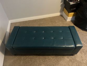 Dark Teal Ottoman