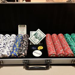 Full set heavy duty professional poker set/chips