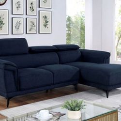Brand New Navy Blue Modern Style Sectional Sofa