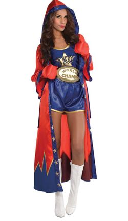 WOMEN'S HALLOWEEN BOXER COSTUME, SIZE XL, SEFFNER FL