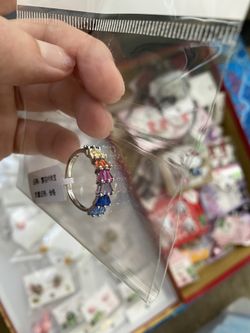 Rainbow Crystal Stone Ring