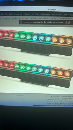 LED Stage Wash Light Bar: Dual-Row Pixel LED Strips Flanked with RGBW Beam - 60W 4IN1 RGBW Color Changing - DMX Control by DJ Party Planner - Uplights