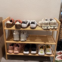 Bamboo Shoe Rack