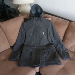 Hooded Wool Winter Coat