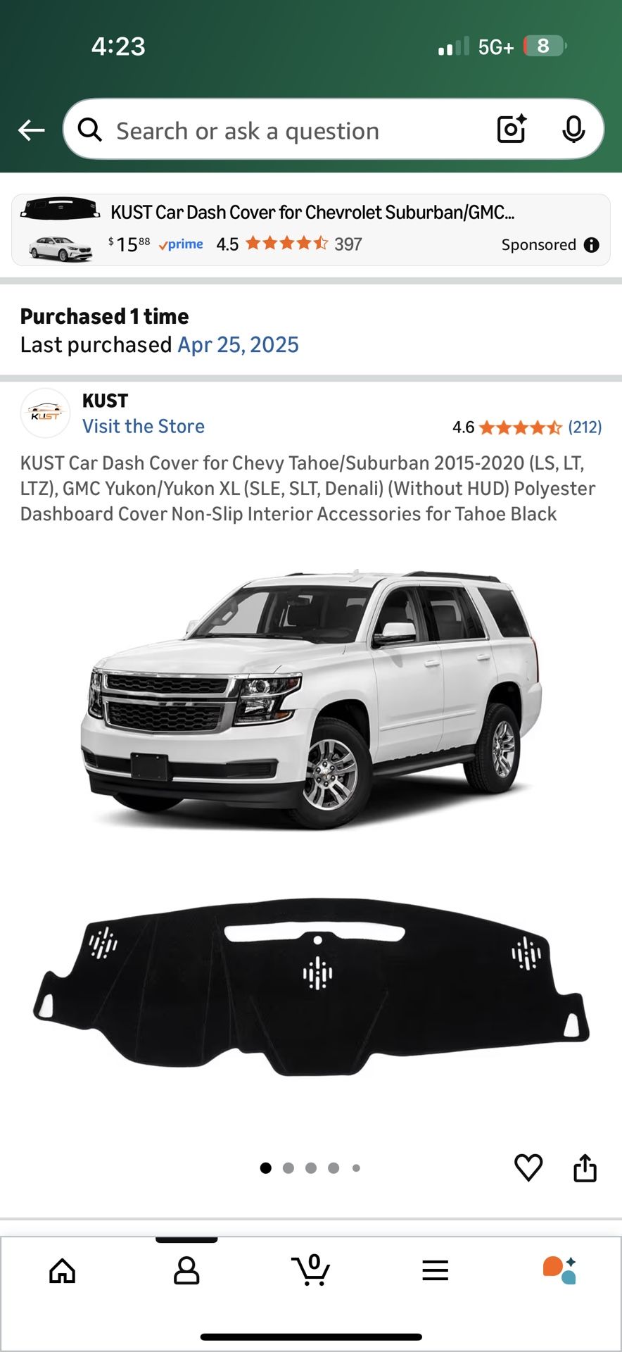 Dash Cover For 2015-2020 Chevy Tahoe/ GMC Yukon