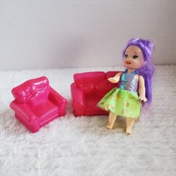 Plastic Doll Furniture With Mini Doll