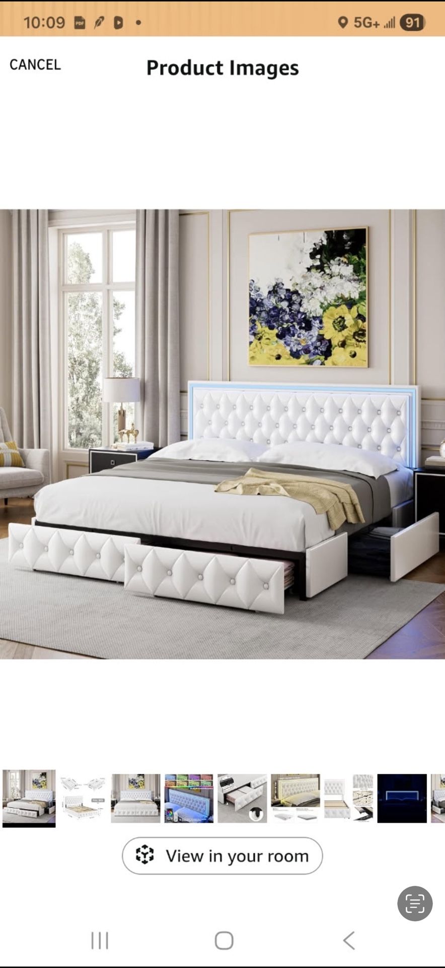 Full Bed Frame /full Mattress