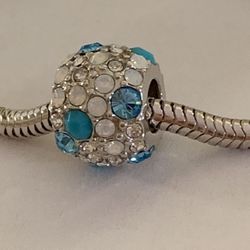 925 Sterling silver paved with multicolor Swarovski crystals