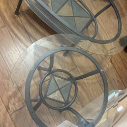 Glass Coffee Table Set