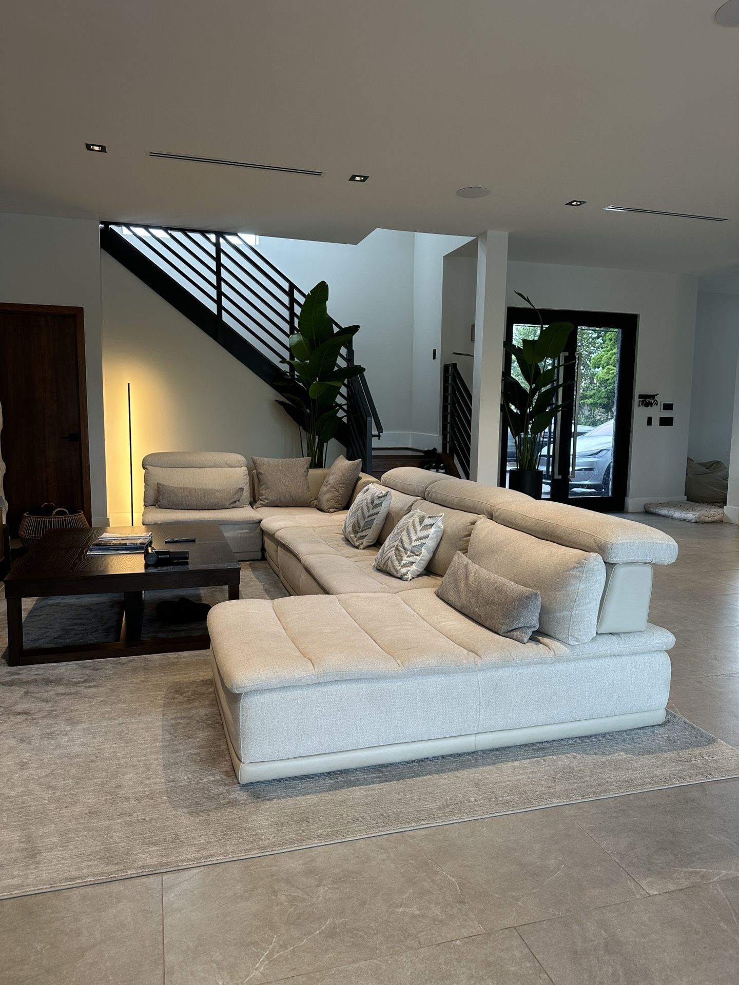 Modern Beige Sectional Sofa