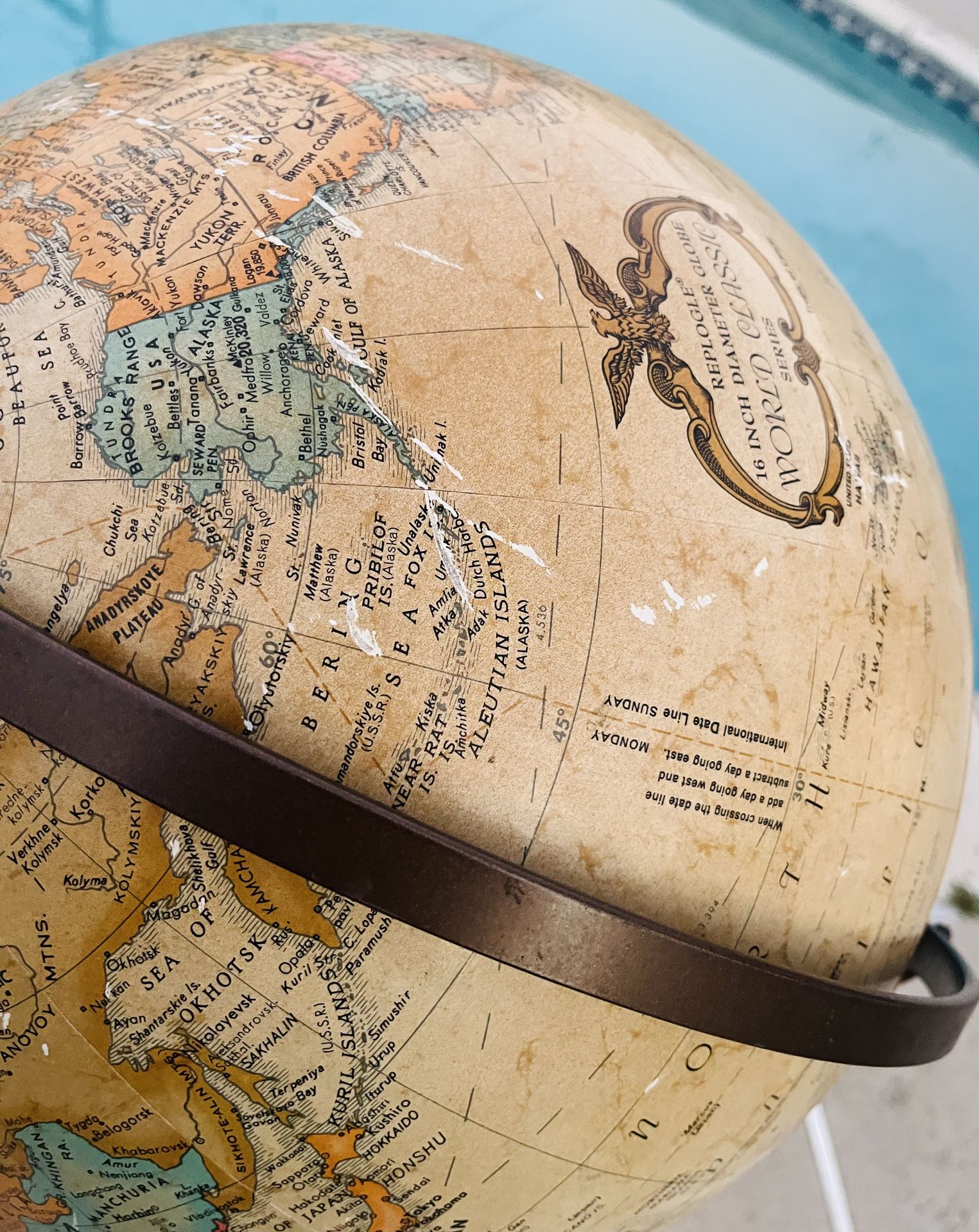 Vintage Replogle World Classic Series 16” Rotating Globe for Sale in ...